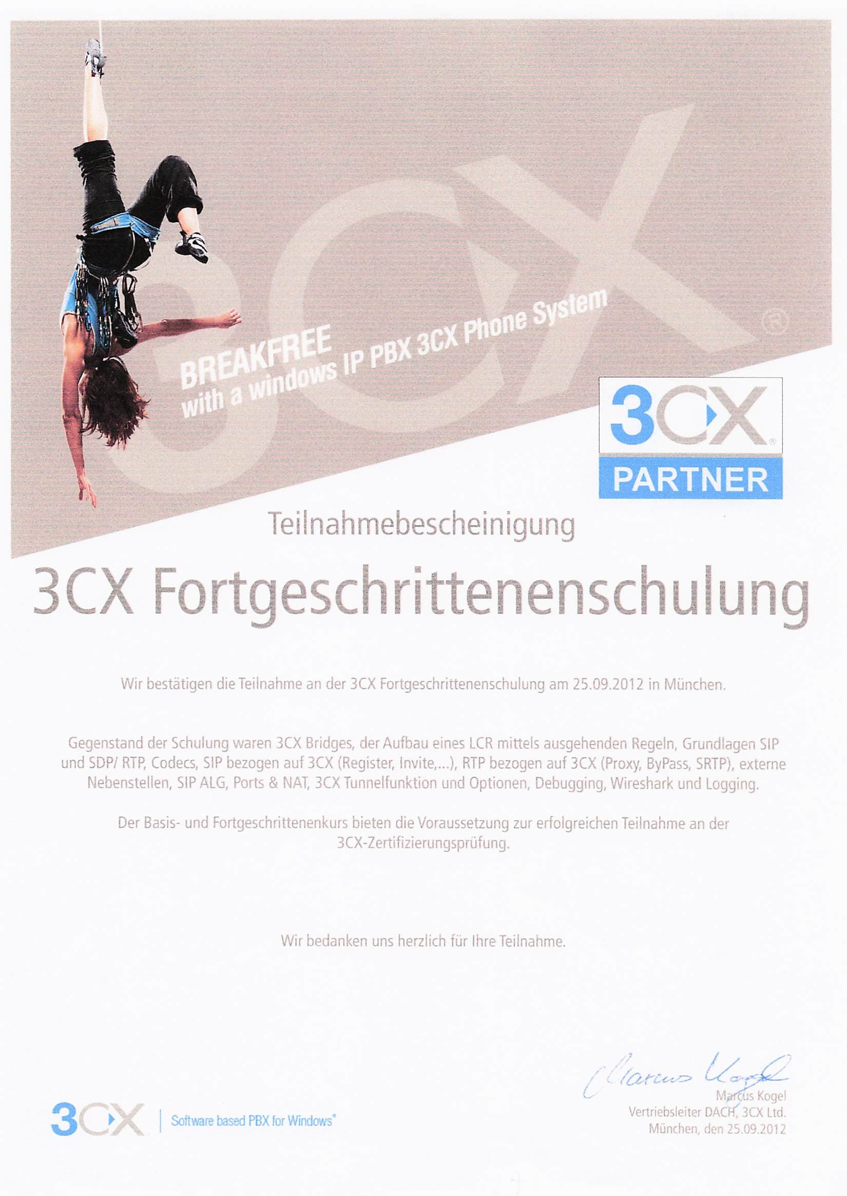 3CX Fortgeschritten