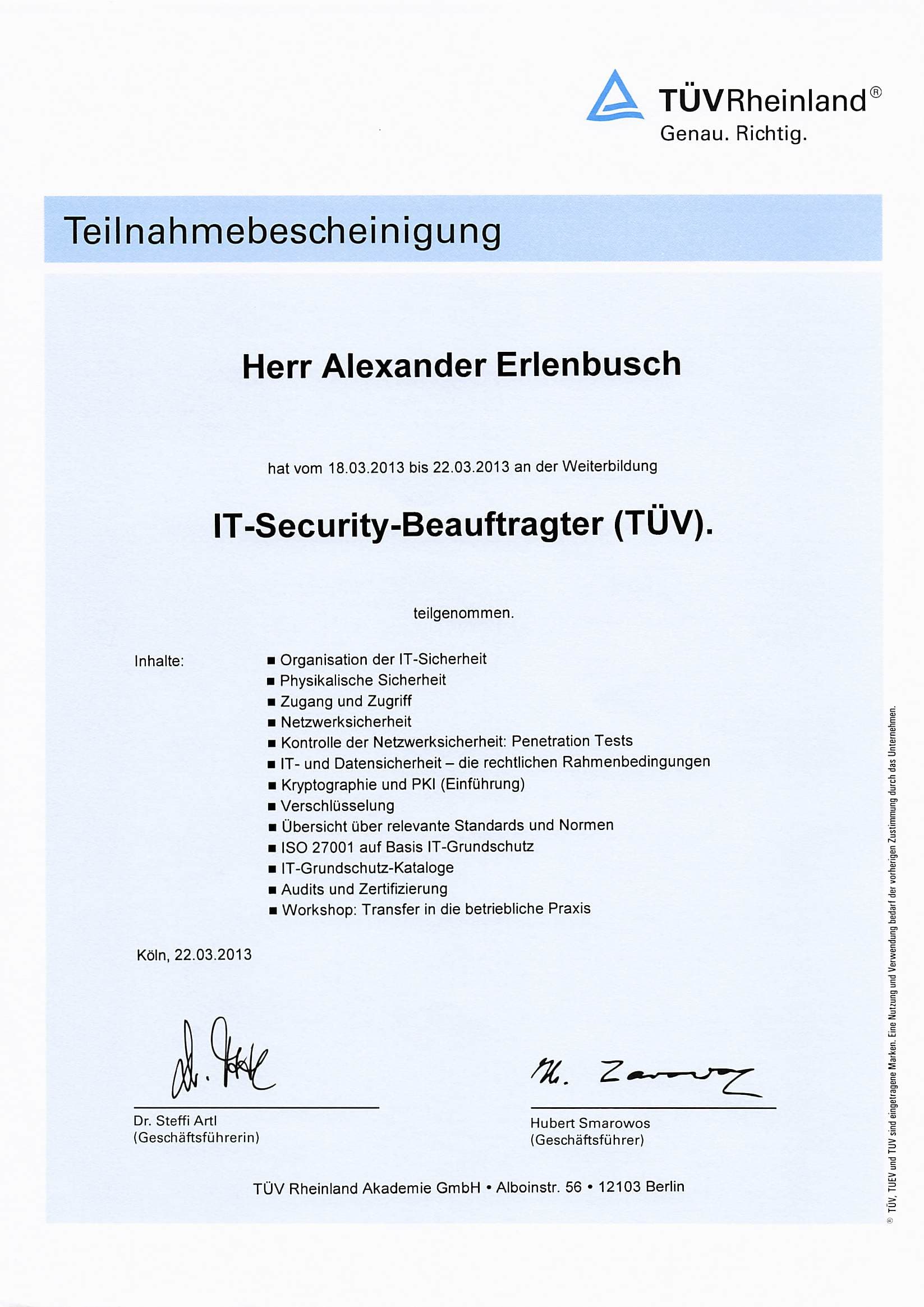IT-Security TÜV