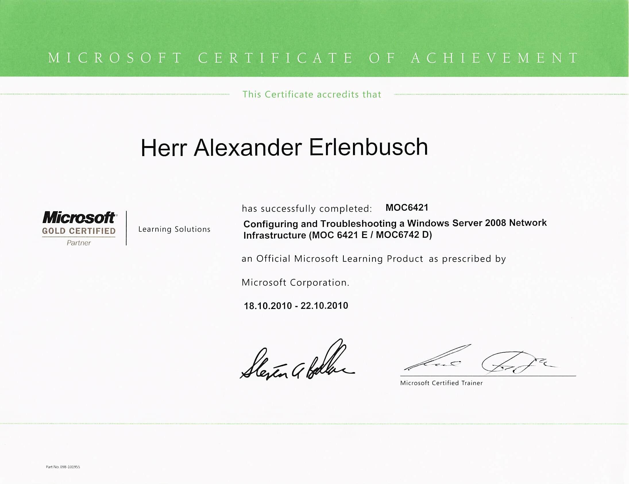 Microsoft Network Infrastructure