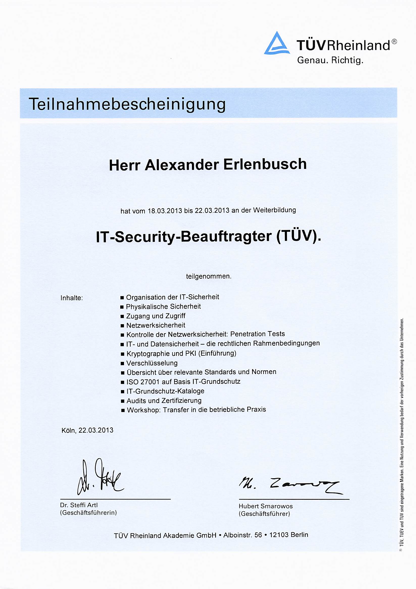 IT-Security TÜV